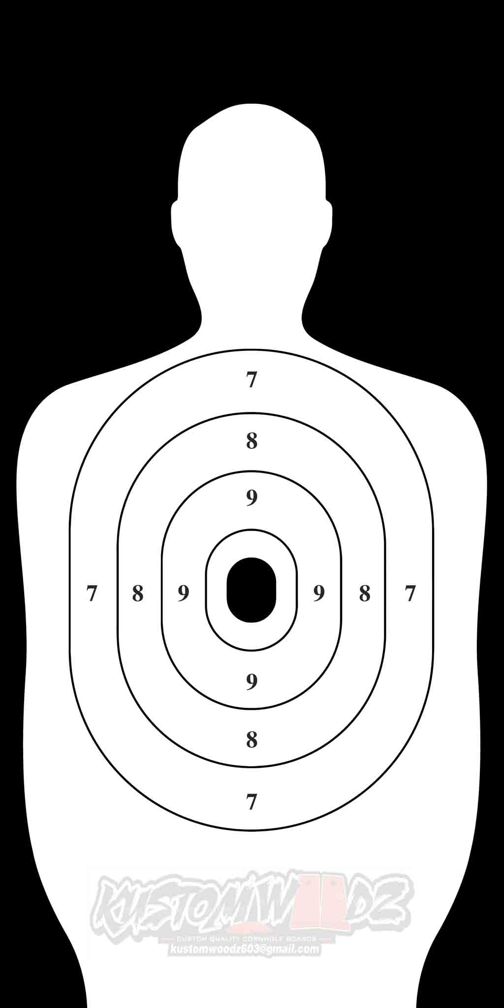 Cornhole Board Set - Body Target