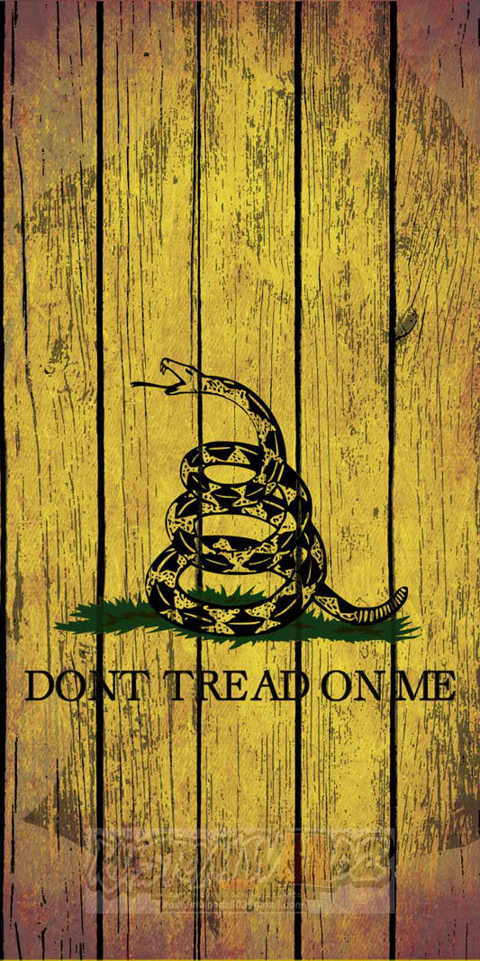 Cornhole Board Set - Dont Tread On Me Yellow