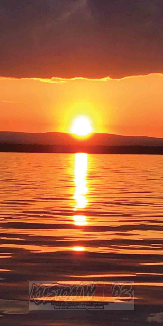 Cornhole Board Set - Sunset